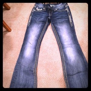 Worn once rock revival jeans
