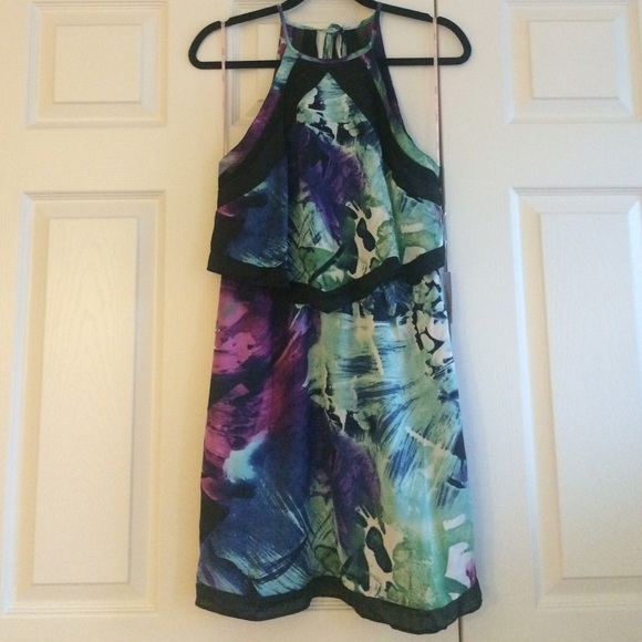 Forever21 NWT watercolor layered dress - size m