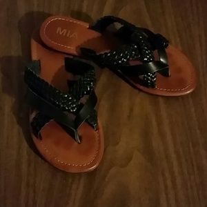 Nice black flip flops