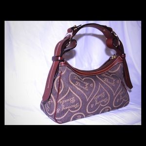 Dooney and Bourke Signature Heart Hobo