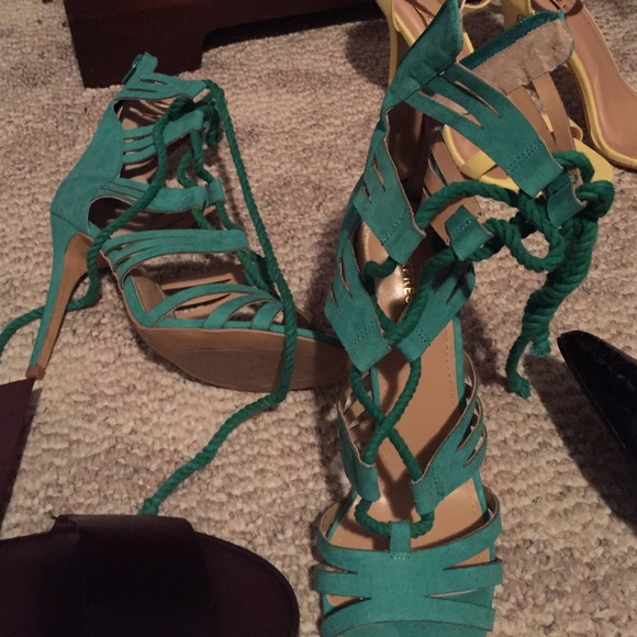 Strappy heels
