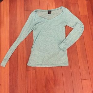 Baby blue burn out tee