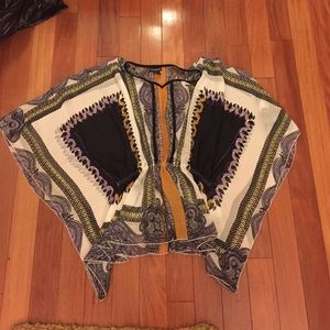 Short sleeve sheer shirt