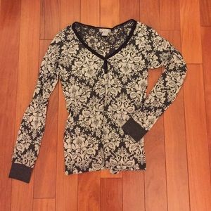 Long sleeve printed thermal