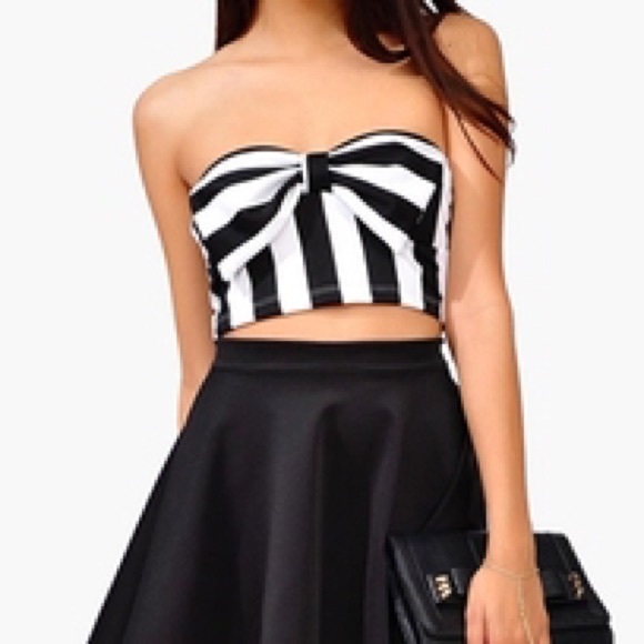 Pacsun bow crop top