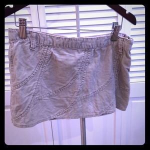 Grey corduroy miniskirt size XXS