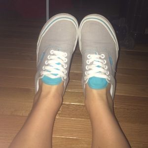 Grey and blue vans