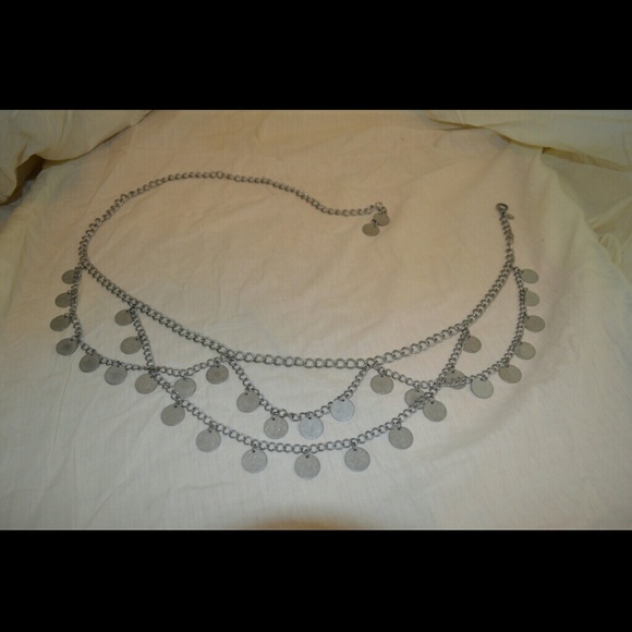 Silver Coin Belly Dance Belt