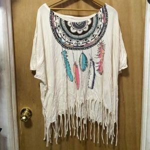 Title unknown dream catcher fringe top