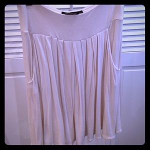 White BCBGMAXAZRIA soft jersey midi skirt in XXS