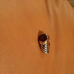 Fashionable two tone ring