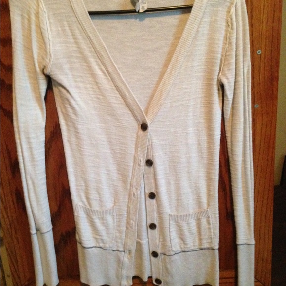 White long cardigan