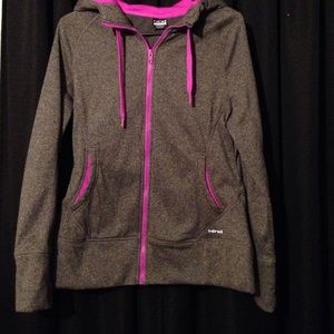 dark gray workout sweatshirt