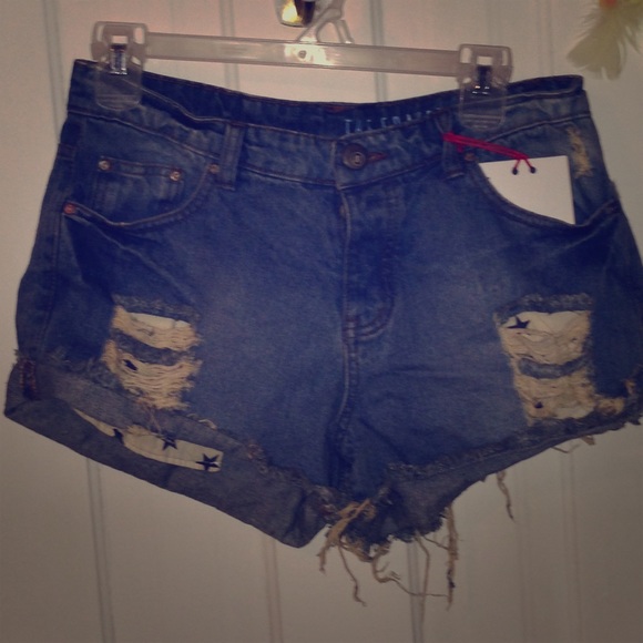 Denim shorts
