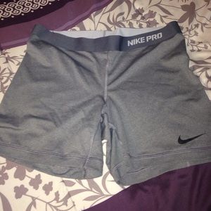 Grey Nike Compression shorts