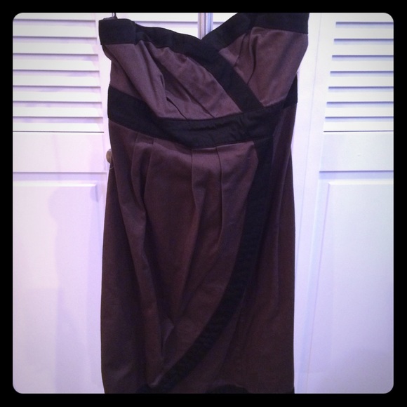 Strapless grey/black dress from H&M size 2