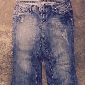 Juniors wide leg jeans