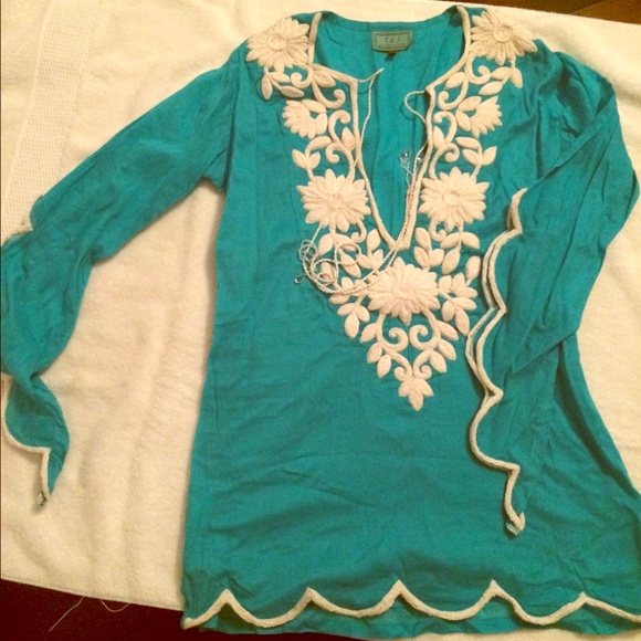 Beautiful TAJ cover up or blouse