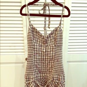 Super cute floral grey plaid Guess dress in XXS
