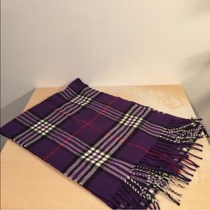 Purple Plaid Scarf