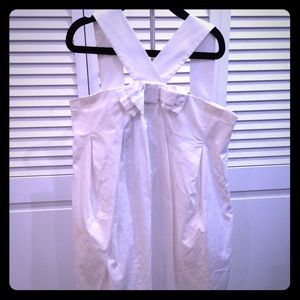 White Zara kids dress size 8 with bow detail