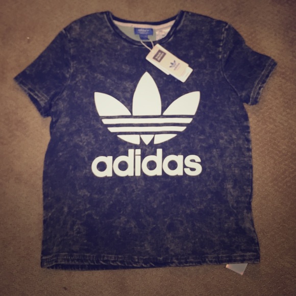 Denim Adidas tee.