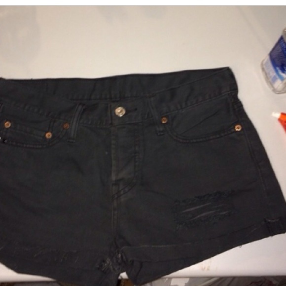Vintage black Levi Denim shorts