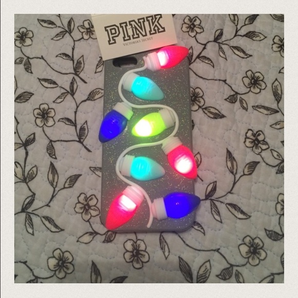 VS Pink Twinkle Lights Iphone Case