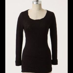 NWT fantastic black Anthropologie tee