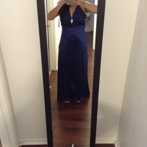Dark blue/navy blue evening dress