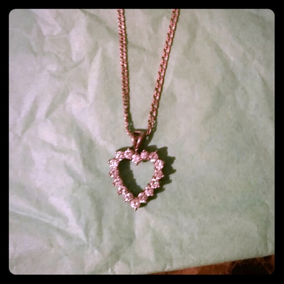 .925 Silver Heart Pendant with chain