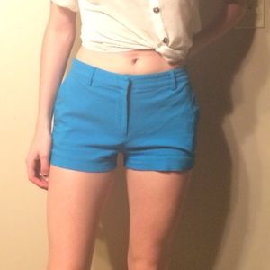 Electric blue high waisted shorts!