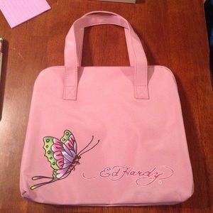 Pink Ed Hardy bag