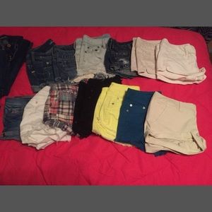 American eagle jeans, capris, and shorts