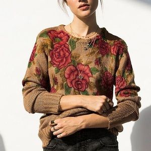 Pins & Needlss Roses Sweater
