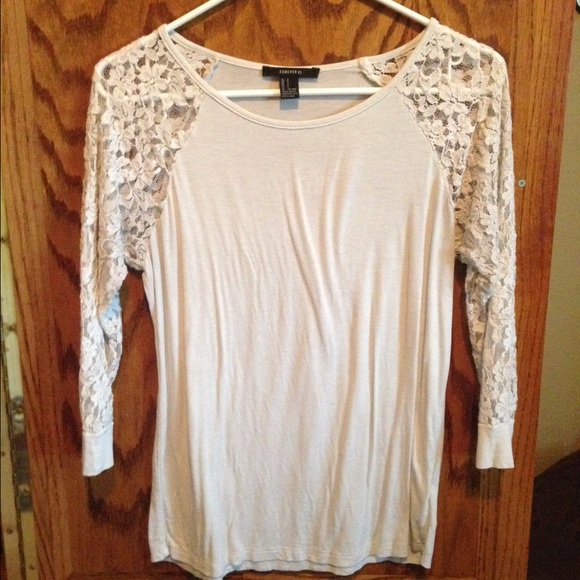 White lace top