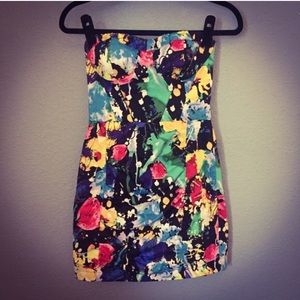 Vibrant 80's Style Dress
