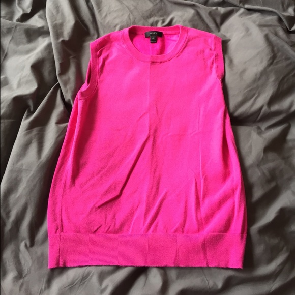 Pink j. Crew sleeveless vest