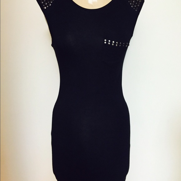 Black studded dress