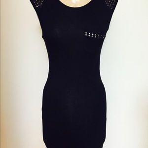 Black studded dress