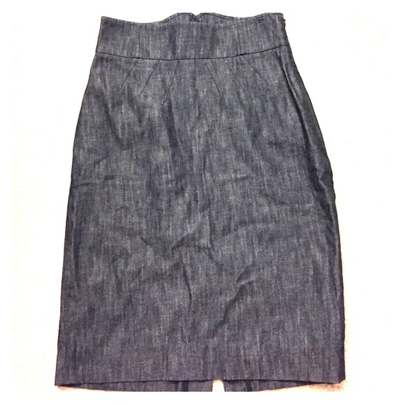 Classiques Entier dark denim pencil skirt