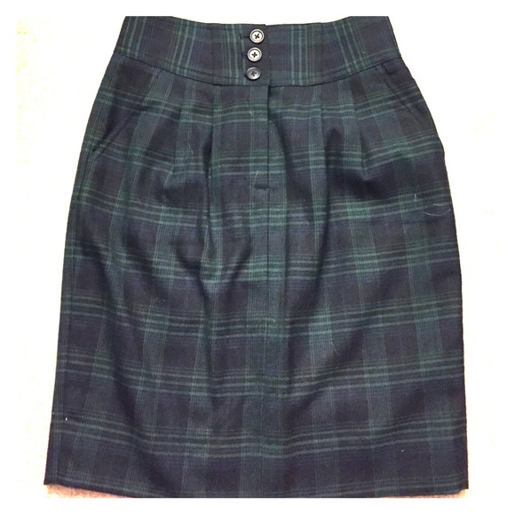 J. Crew blackwatch plaid pencil skirt - Picture 1 of 3