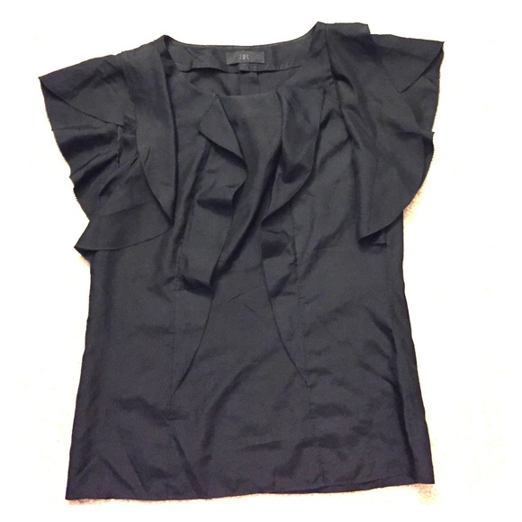Banana Republic black silk top