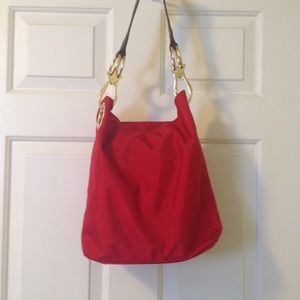 JPK Paris 75 Red Nylon Handbag