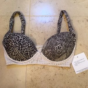 SOLD Gran canaria top in snake/haupia mesh