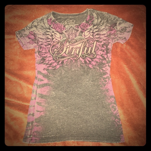 Sinful shirt, size large