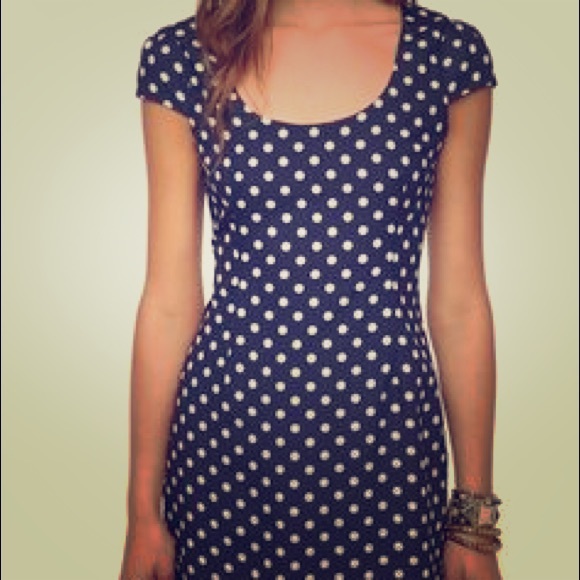 Coincidence and chance silky polka dot dress