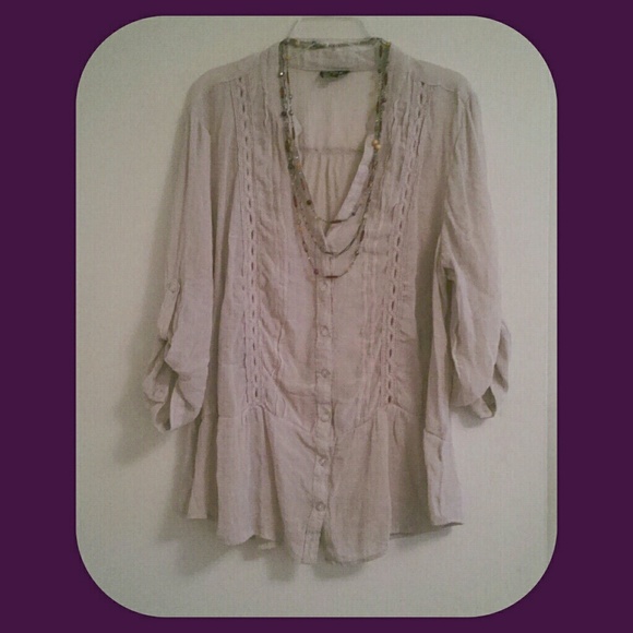 💥CCO SALE💥 Beige vintage style top