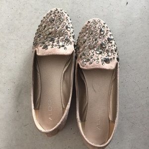 Aldo loafers with bling