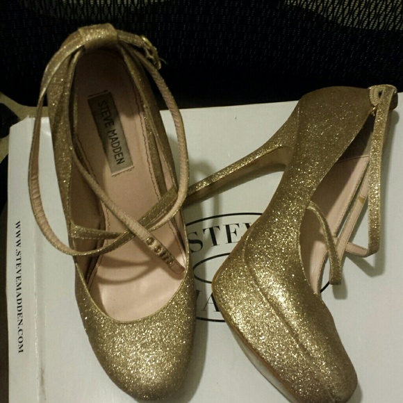 Steve Madden glitter heels